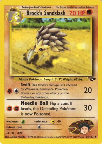 Brock's Sandslash (36)/132 Uncommon Unlimited