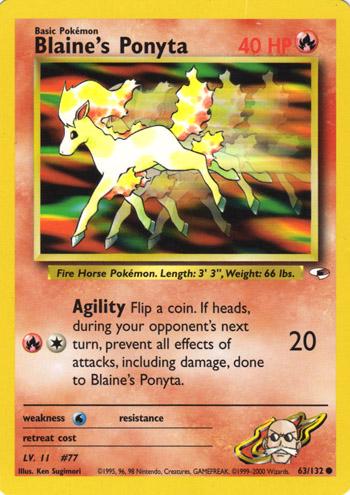Blaine's Ponyta (63)/132 Common Unlimited