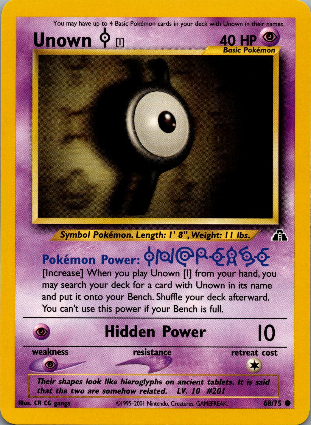 Unown [I] (68)/75 Common Unlimited