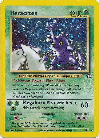 Heracross (6)/111 Holo Rare Unlimited Holofoil