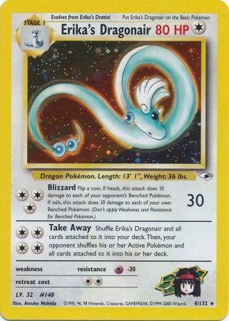 Erika's Dragonair (4)/132 Holo Rare Unlimited Holofoil