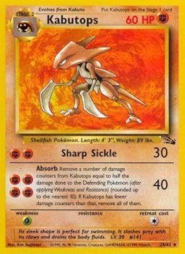 Kabutops (24) (24)/62 Rare Unlimited