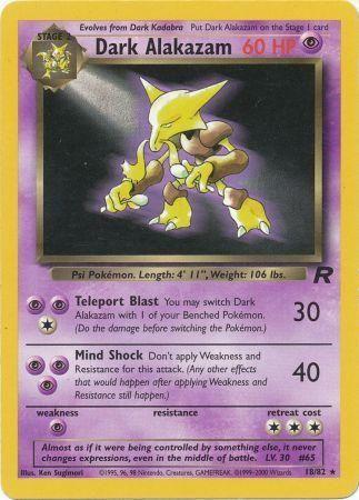 Dark Alakazam (18) (18)/82 Rare Unlimited