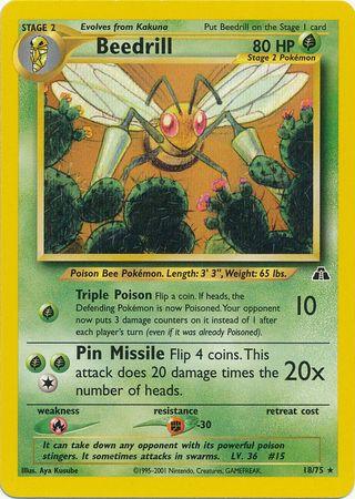 Beedrill (18)/75 Rare Unlimited
