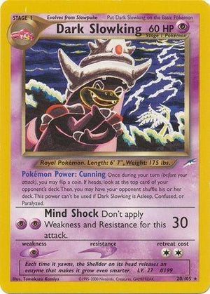 Lightly Played Dark Slowking (20)/105 Neo Destiny Rare Unlimited (Cabinet-LP)