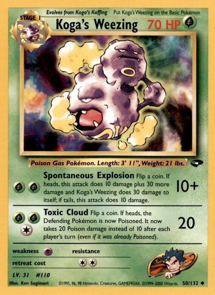 Koga's Weezing (50)/132 Uncommon Unlimited