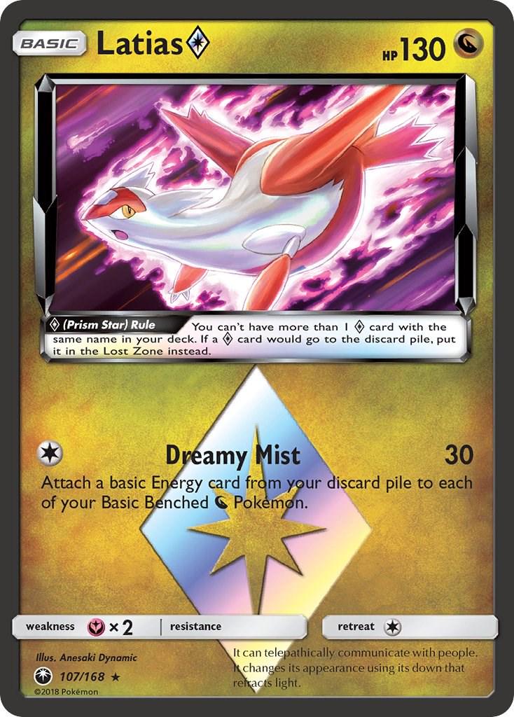 Latias Prism Star #107 Pokemon Celestial Storm