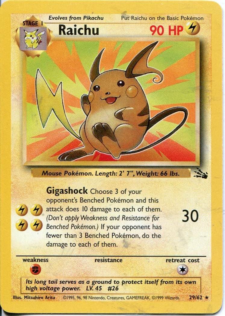Raichu (29) (29)/62 Rare Unlimited