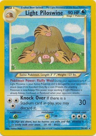 Light Piloswine (26)/105 Rare Unlimited