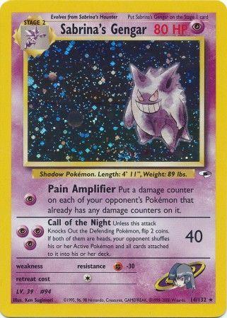 Sabrina's Gengar (14)/132 Holo Rare Unlimited Holofoil