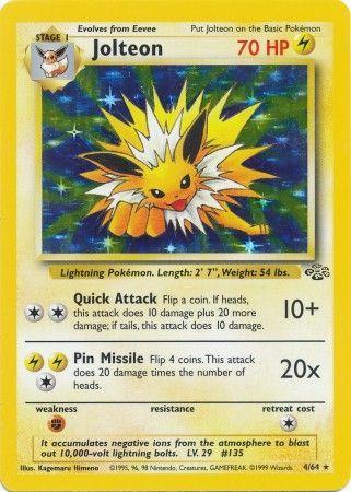 Jolteon (4) (4)/64 Holo Rare Unlimited Holofoil