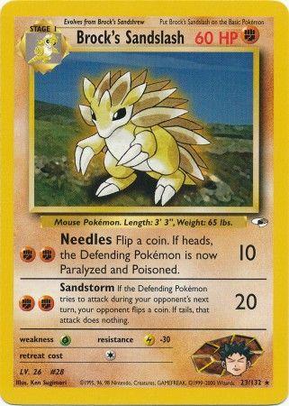 Brock's Sandslash (23)/132 Rare Unlimited