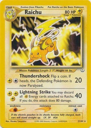 Raichu (21)/64 Rare Unlimited