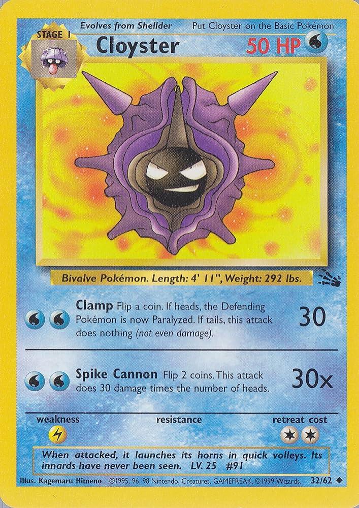 Cloyster (32)/62 Uncommon Unlimited