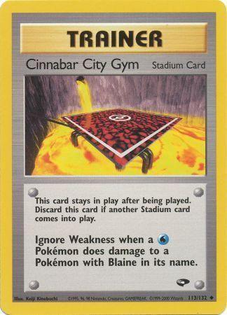 Cinnabar City Gym (113)/132 Uncommon Unlimited