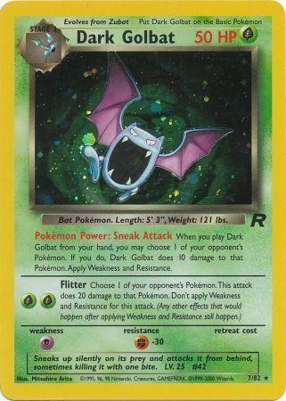 Dark Golbat (7) (7)/82 Holo Rare Unlimited Holofoil