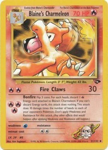 Blaine's Charmeleon (31)/132 Uncommon Unlimited