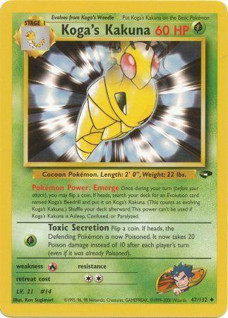 Koga's Kakuna (47)/132 Uncommon Unlimited