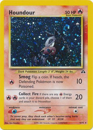 Houndour (5) (5)/75 Holo Rare Unlimited Holofoil