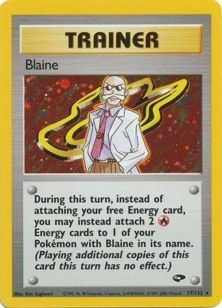 Blaine (17) (17)/132 Holo Rare Unlimited Holofoil
