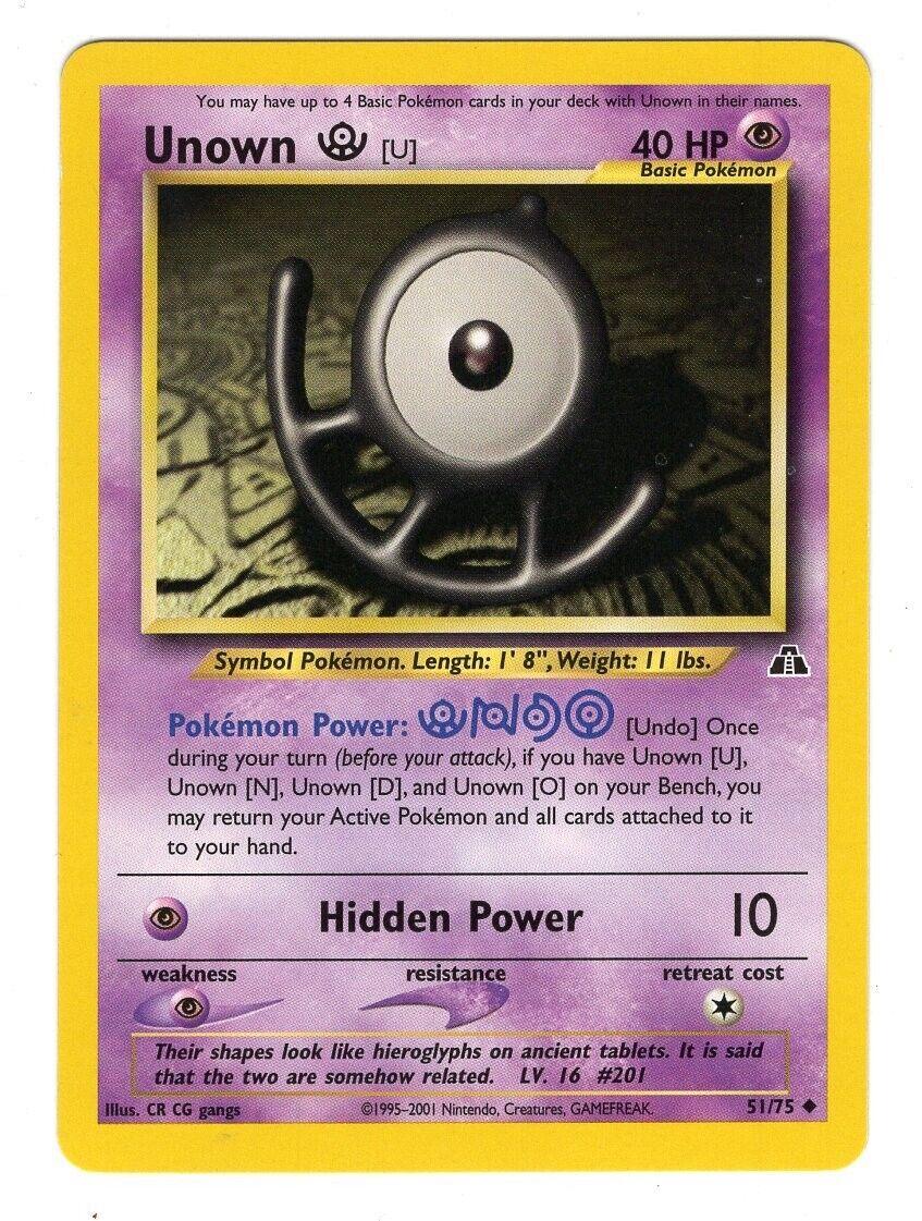 Unown [U] (51)/75 Uncommon Unlimited