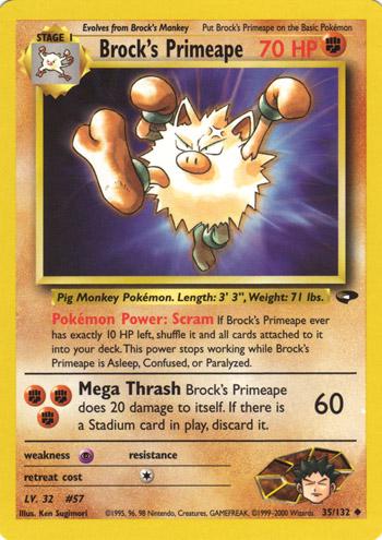 Brock's Primeape (35)/132 Uncommon Unlimited