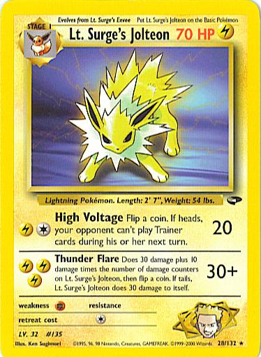 Lt. Surge's Jolteon (28)/132 Rare Unlimited