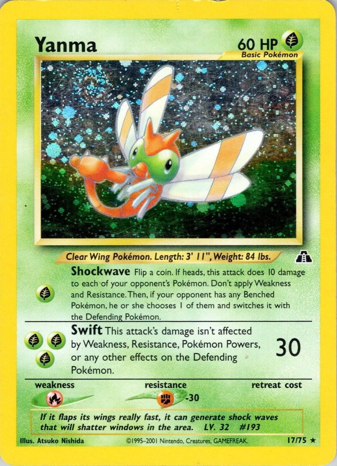 Yanma (17) (17)/75 Holo Rare Unlimited Holofoil
