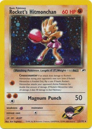 Rocket's Hitmonchan (11)/132 Holo Rare Unlimited Holofoil