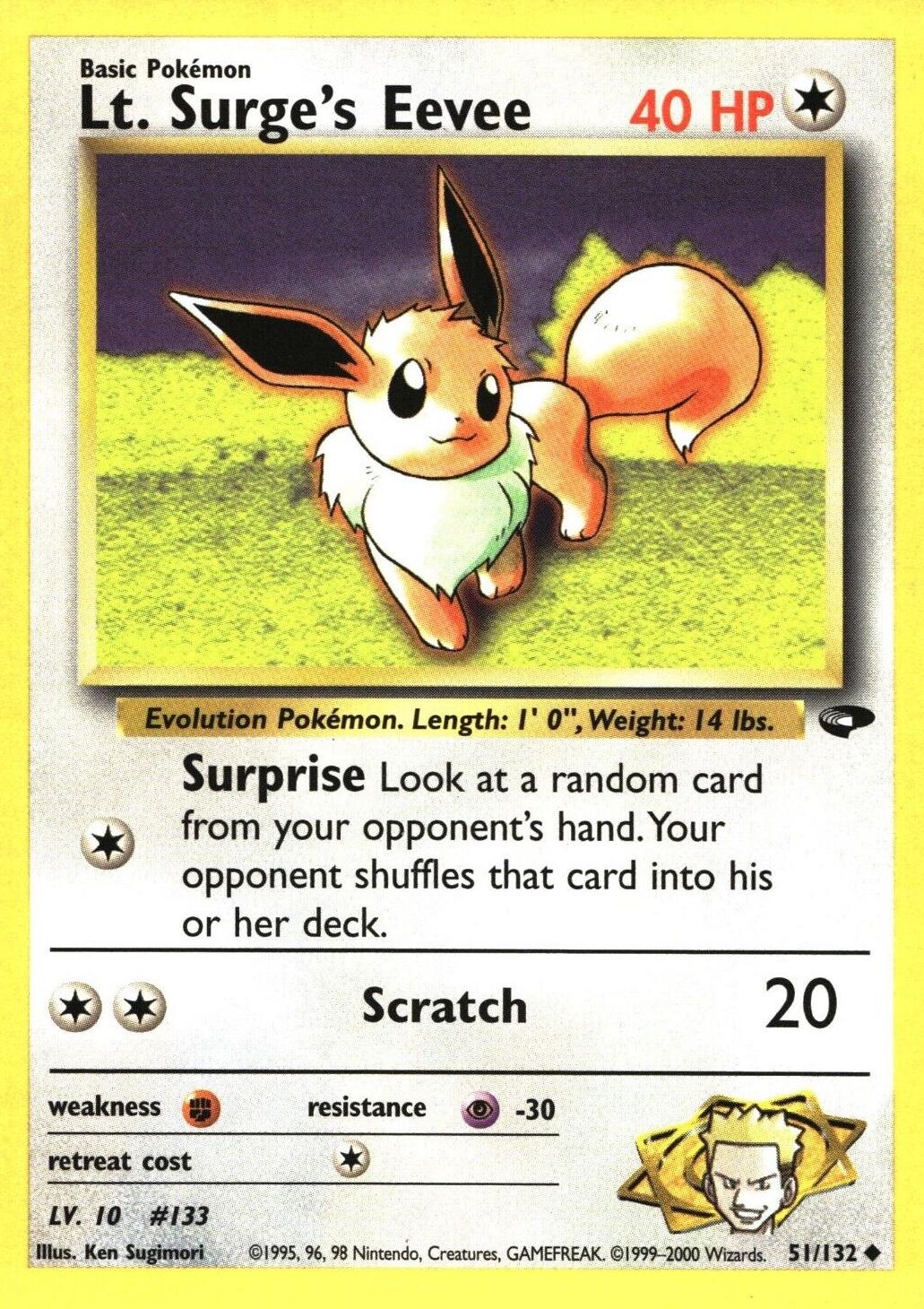 Lt. Surge's Eevee (51)/132 Uncommon Unlimited