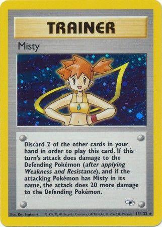 Misty (18) (18)/132 Holo Rare Unlimited Holofoil
