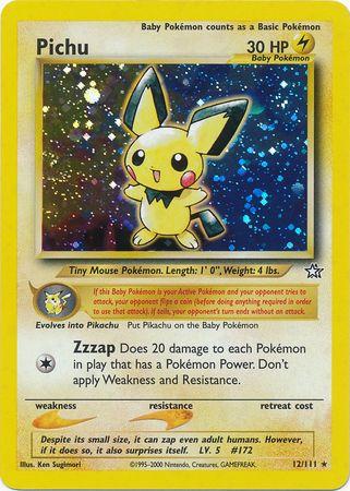 Pichu (12)/111 Holo Rare Unlimited Holofoil