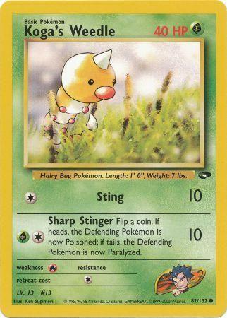 Koga's Weedle (82)/132 Common Unlimited