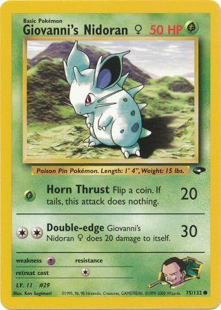Giovanni's Nidoran F (75)/132 Common Unlimited