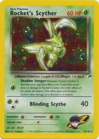 Rocket's Scyther (13)/132 Holo Rare Unlimited Holofoil