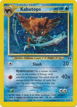 Kabutops (6) (6)/75 Holo Rare Unlimited Holofoil