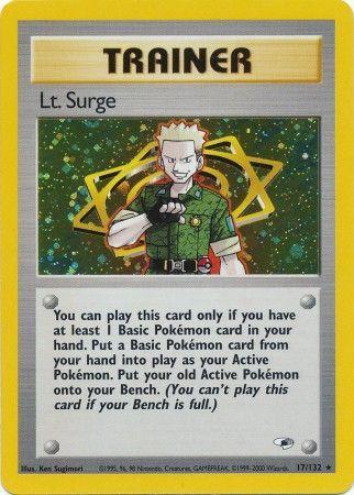 Lt. Surge (17) (17)/132 Holo Rare Unlimited Holofoil