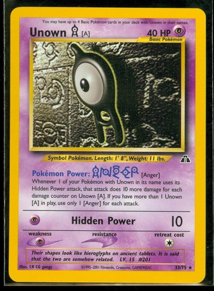 Unown [A] (33) (33)/75 Rare Unlimited