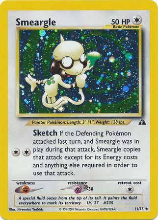 Smeargle (11) (11)/75 Holo Rare Unlimited Holofoil