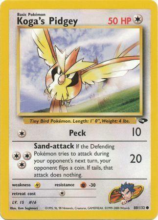 Koga's Pidgey (80) (80)/132 Common Unlimited