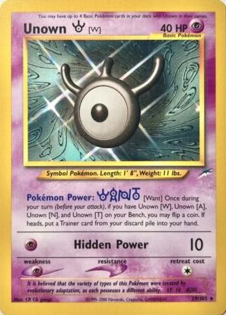 Unown [W] (29)/105 Rare Unlimited