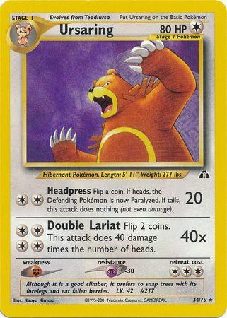 Ursaring (34) (34)/75 Rare Unlimited