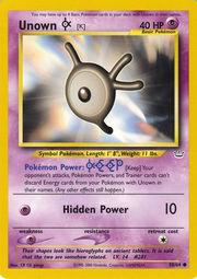 Unown [K] (58)/64 Common Unlimited