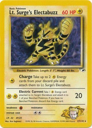 Lt. Surge's Electabuzz (27) (27)/132 Rare Unlimited