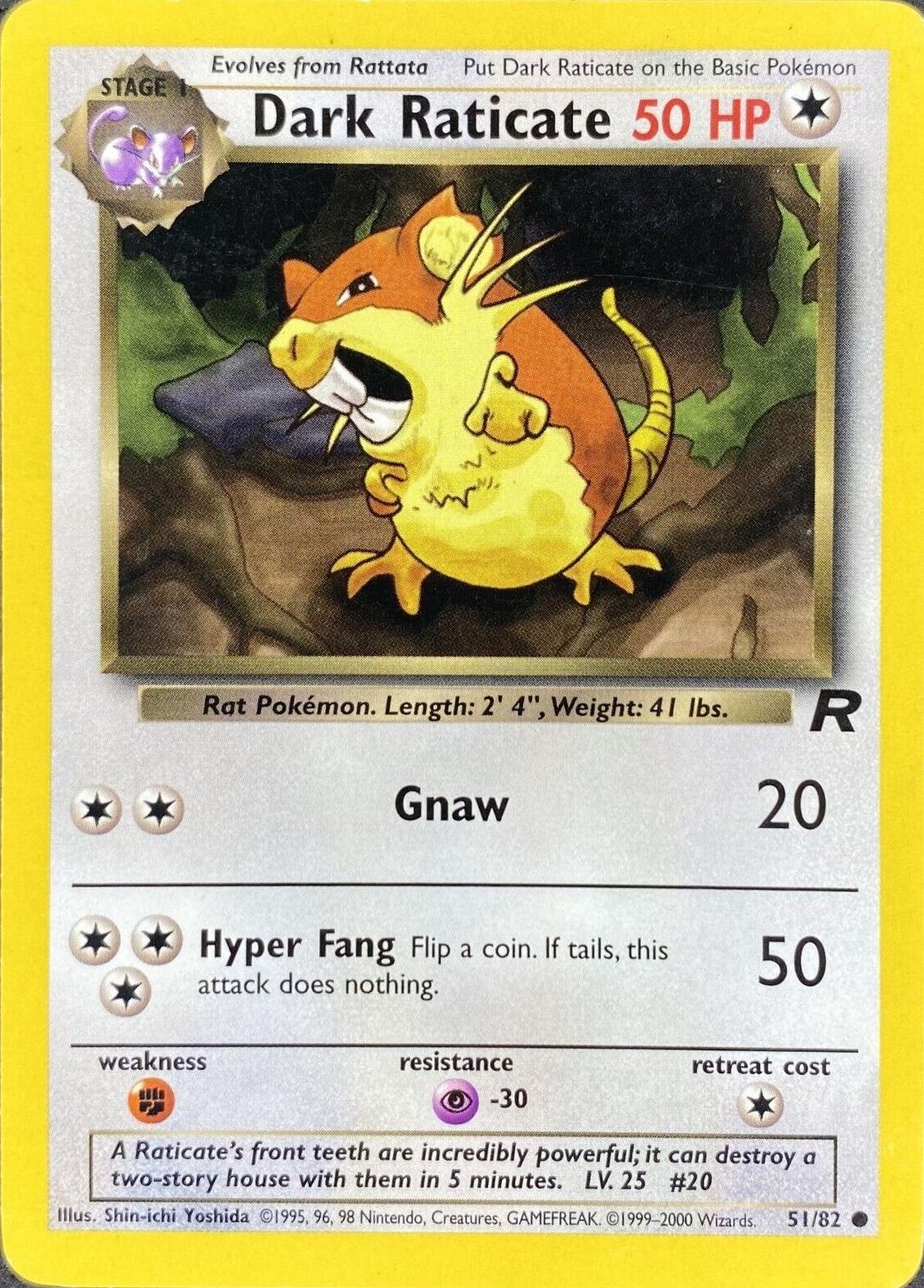 Dark Raticate (51)/82 Common Unlimited
