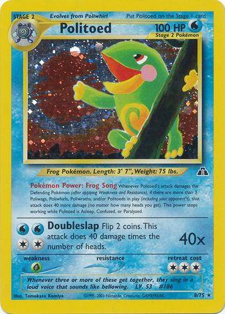Politoed (8) (8)/75 Holo Rare Unlimited Holofoil
