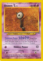 Unown [L] (86)/105 Common Unlimited