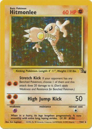 Hitmonlee (7) (7)/62 Holo Rare Unlimited Holofoil