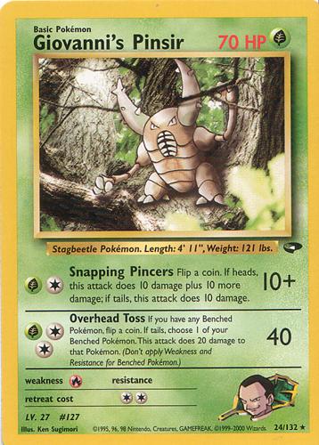 Giovanni's Pinsir (24)/132 Rare Unlimited