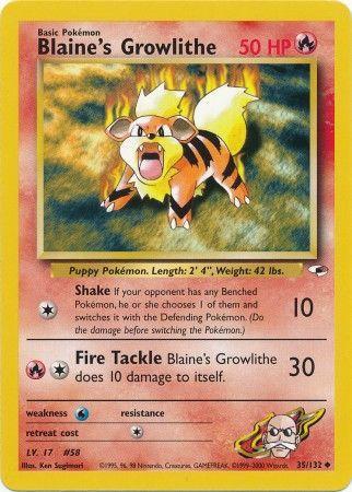 Blaine's Growlithe (35) (35)/132 Uncommon Unlimited